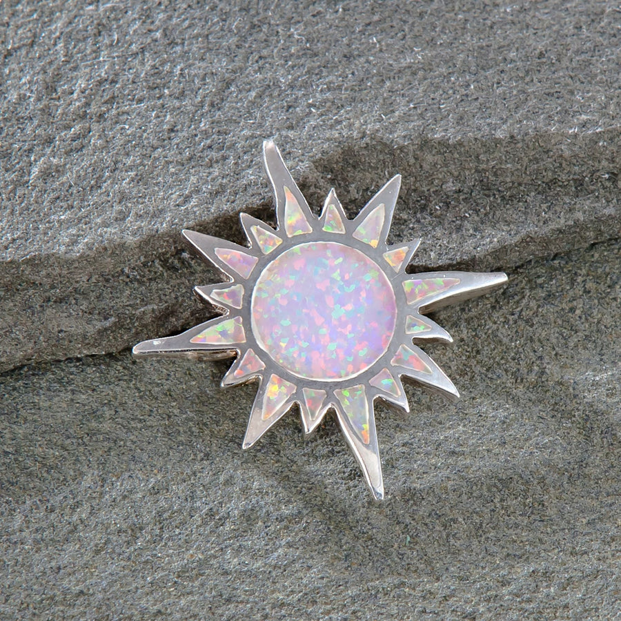 Opal Sun Brooch