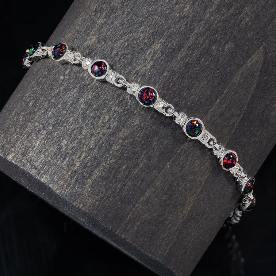 Leon Nussbaum's Black Opal & Diamond Bracelet