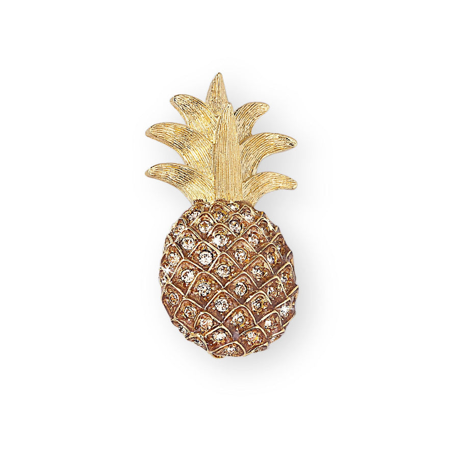 Daniel Lyons' Swarovski Crystal Pineapple Brooch