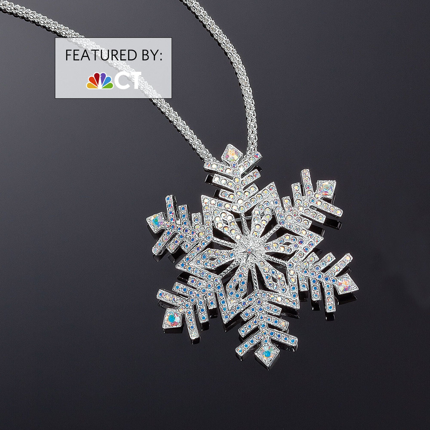 Daniel Lyons' Swarovski Crystal Snowflake Pendant Necklace