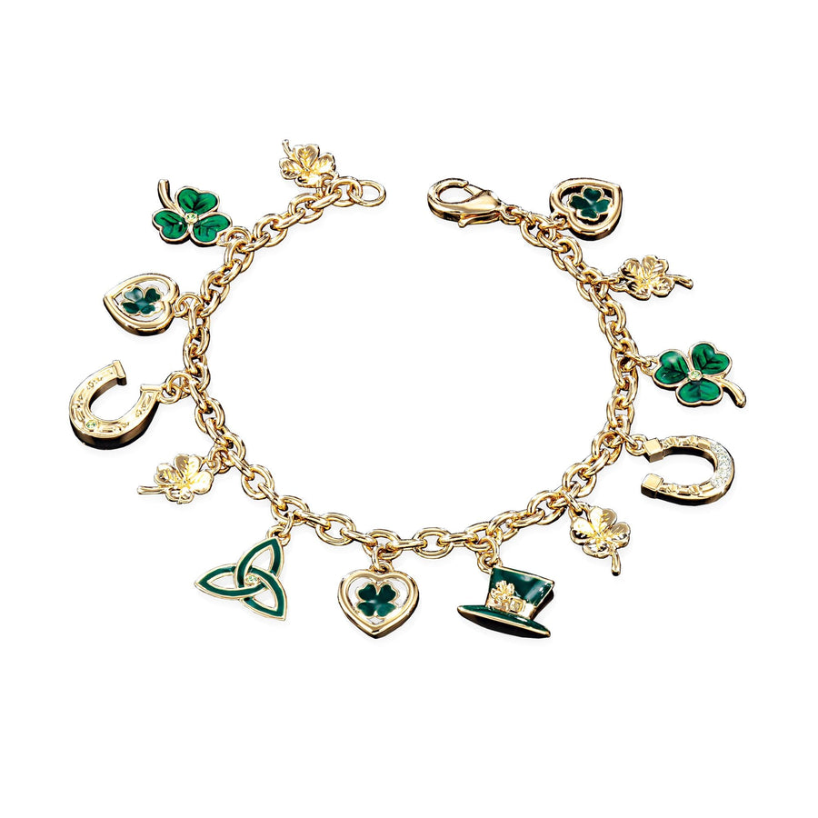 Daniel Lyons' Swarovski Crystal St. Patrick's Day Charm Bracelet
