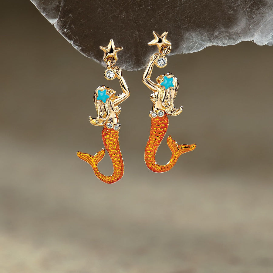 Swarovski Crystal Mermaid Earrings