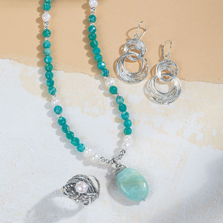 Avi's Silver & Semi-Precious Stones Necklace