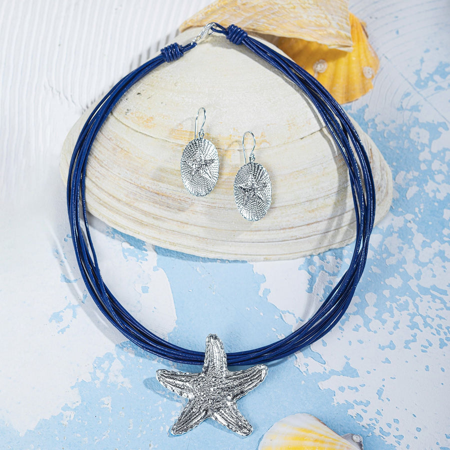 Avi's Silvery Starfish Earrings