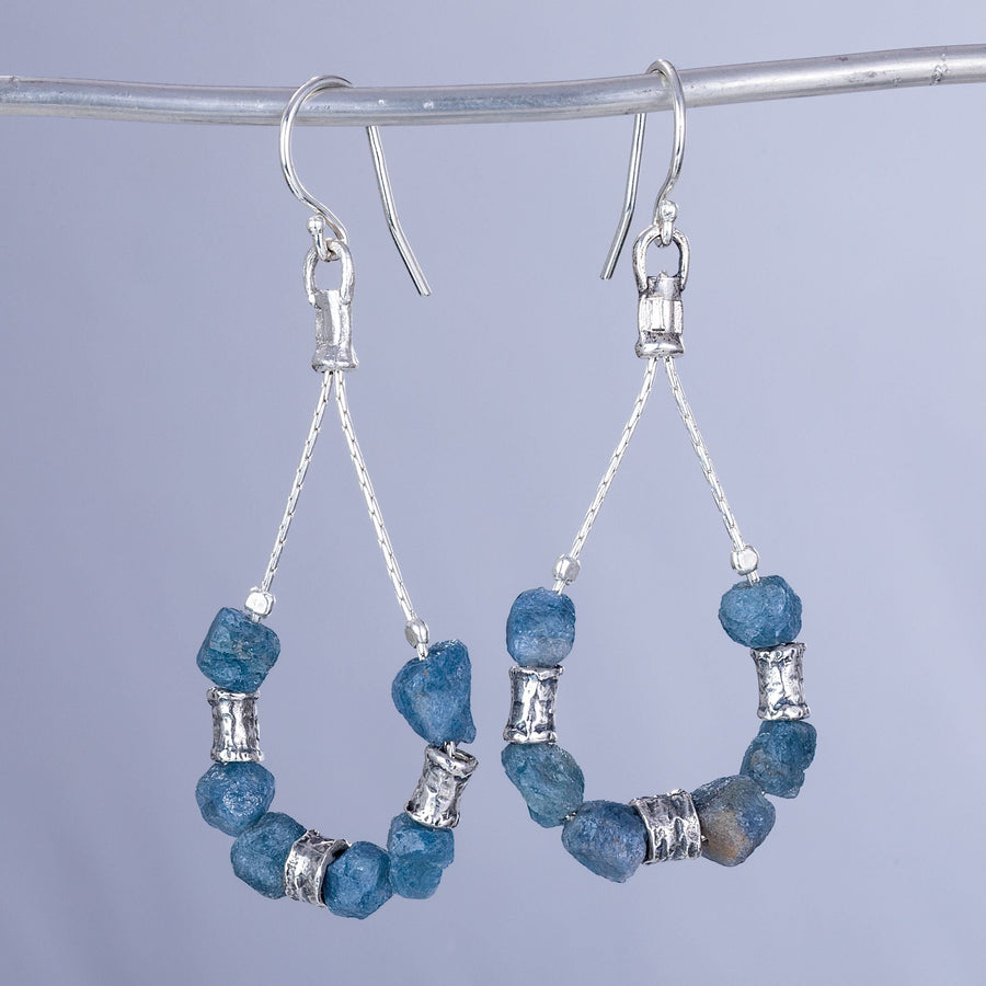 ''Blue Mist'' Aquamarine Earrings