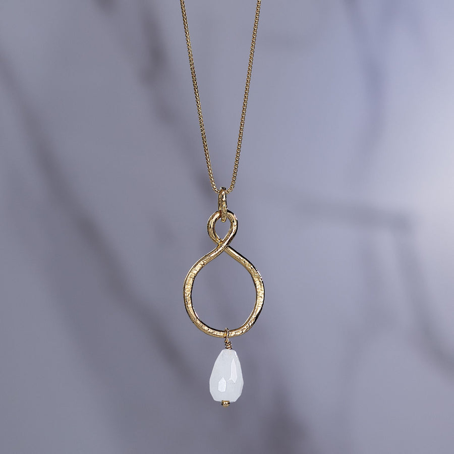 Avi's Moonstone Infinity Necklace
