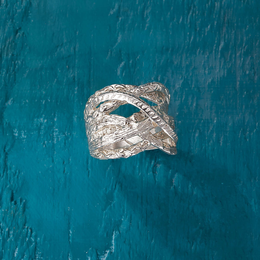 Avi's Sterling Silver Braided Adjustable Ring