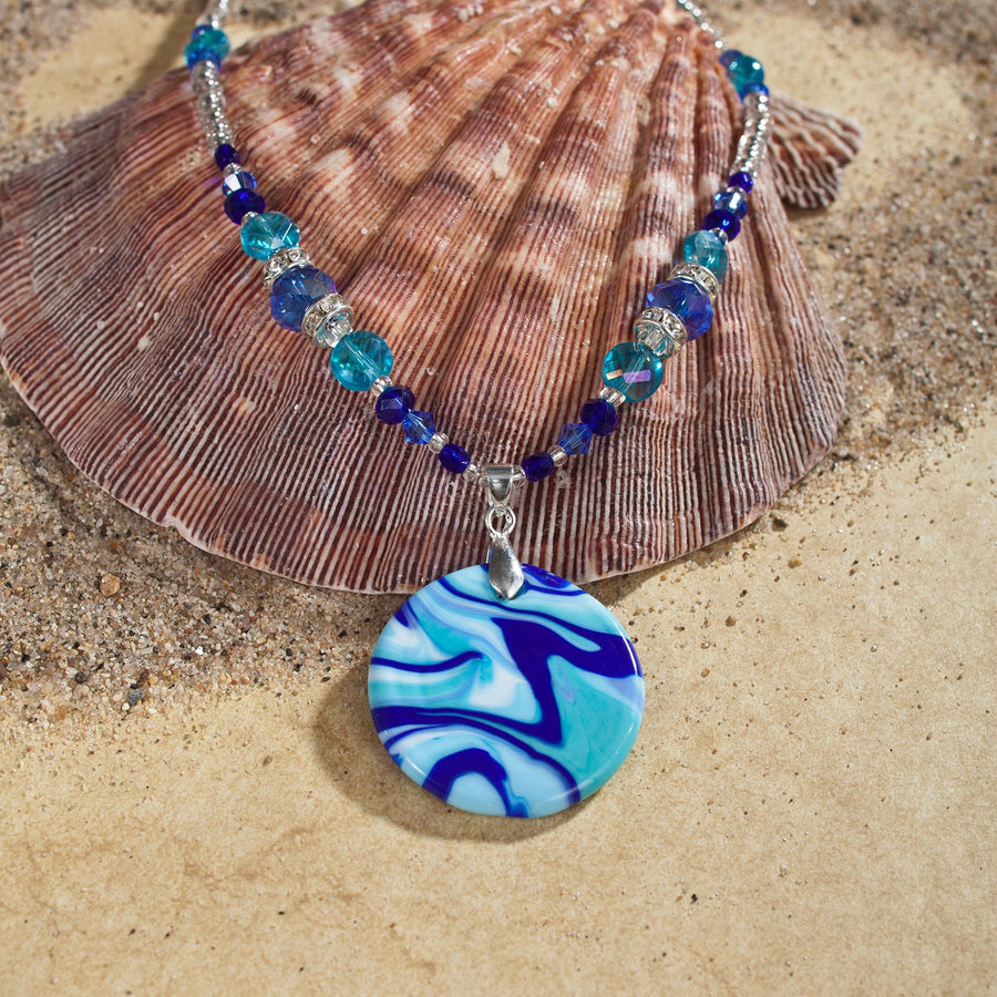 Blue Cove Murano Glass Necklace