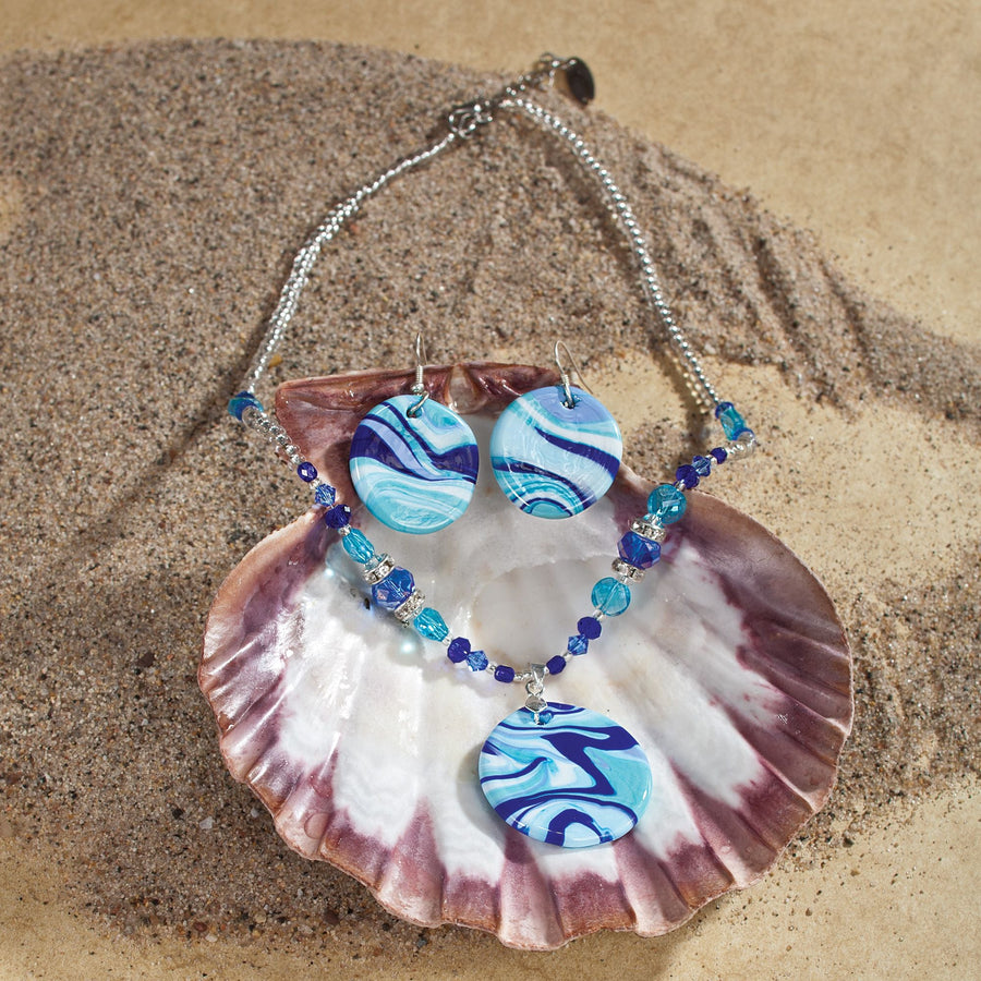 Blue Cove Murano Glass Necklace