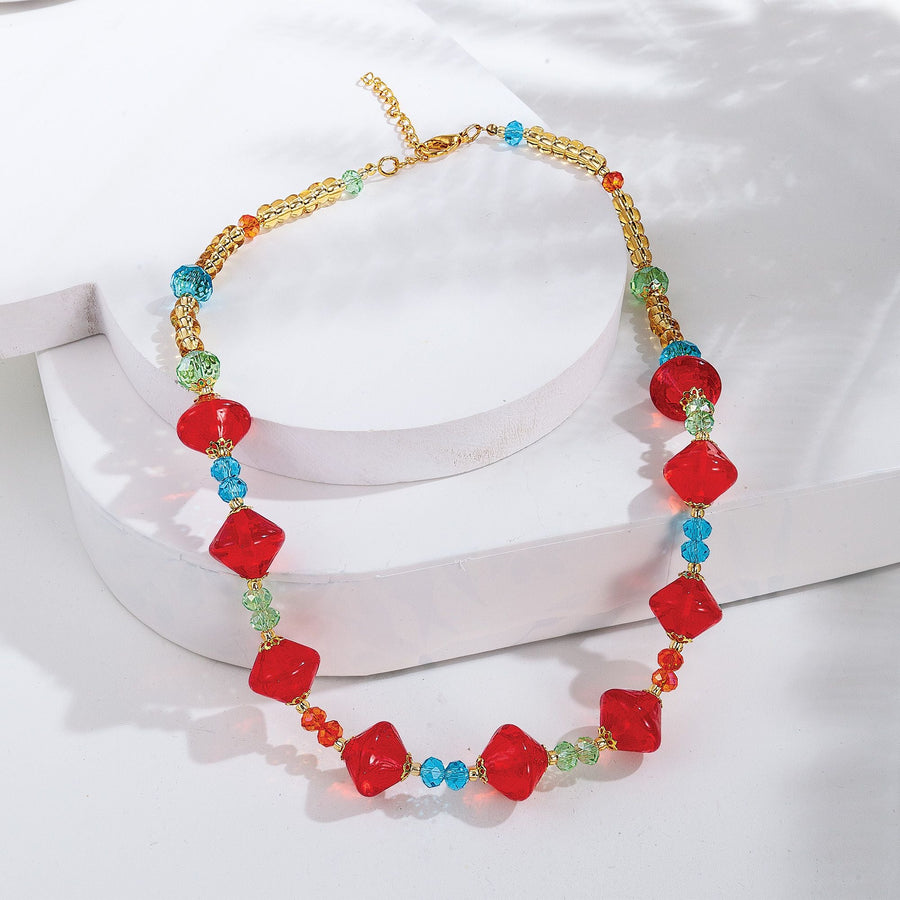 Catching Colors Murano Glass Necklace & Earrings Set