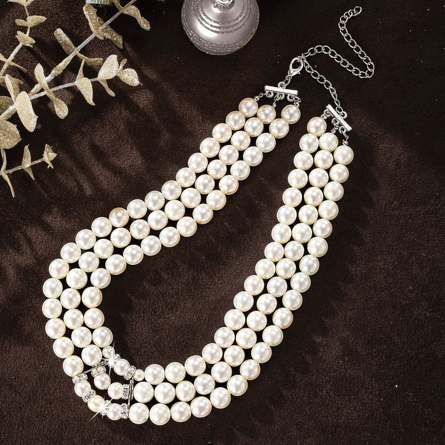Halo Of Light Murano Glass Pearl Necklace