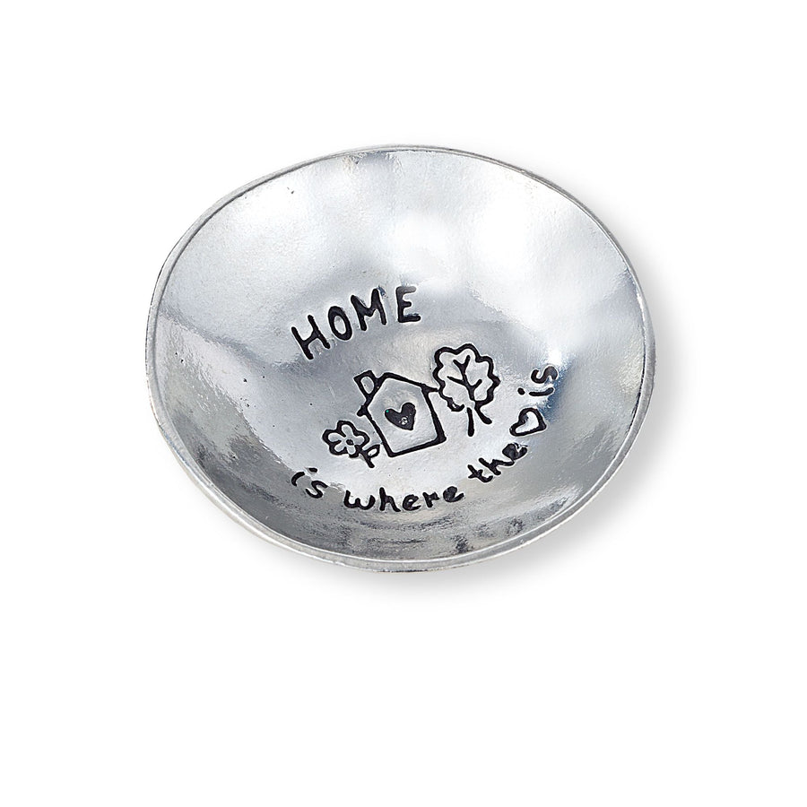 ''Home Sweet Home'' Pewter Trinket Dish