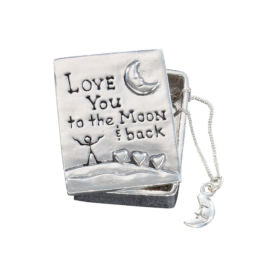 Love You To The Moon Pewter Wish Box