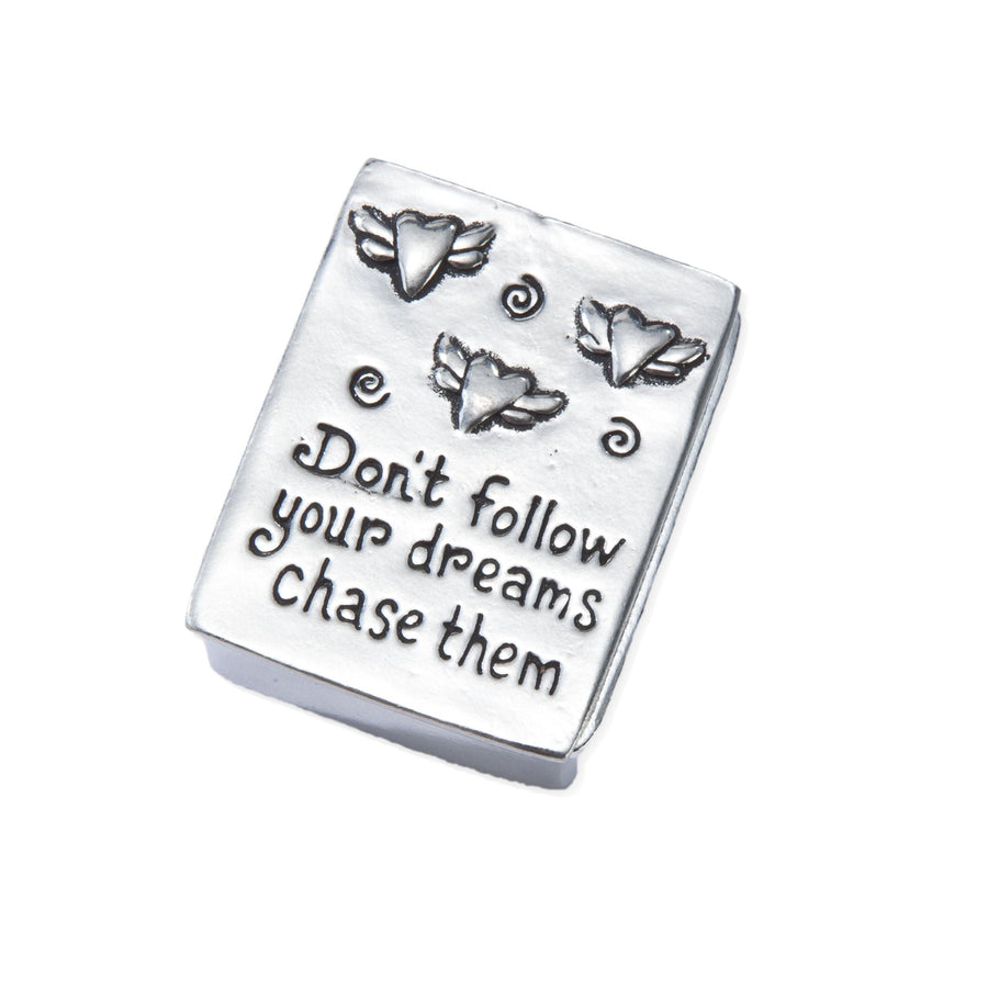 Pewter Chase Your Dreams Wish Box