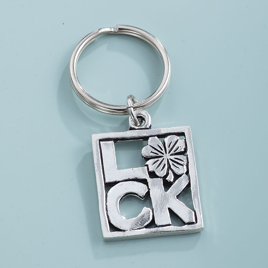 Good Luck Charm Pewter Keychain