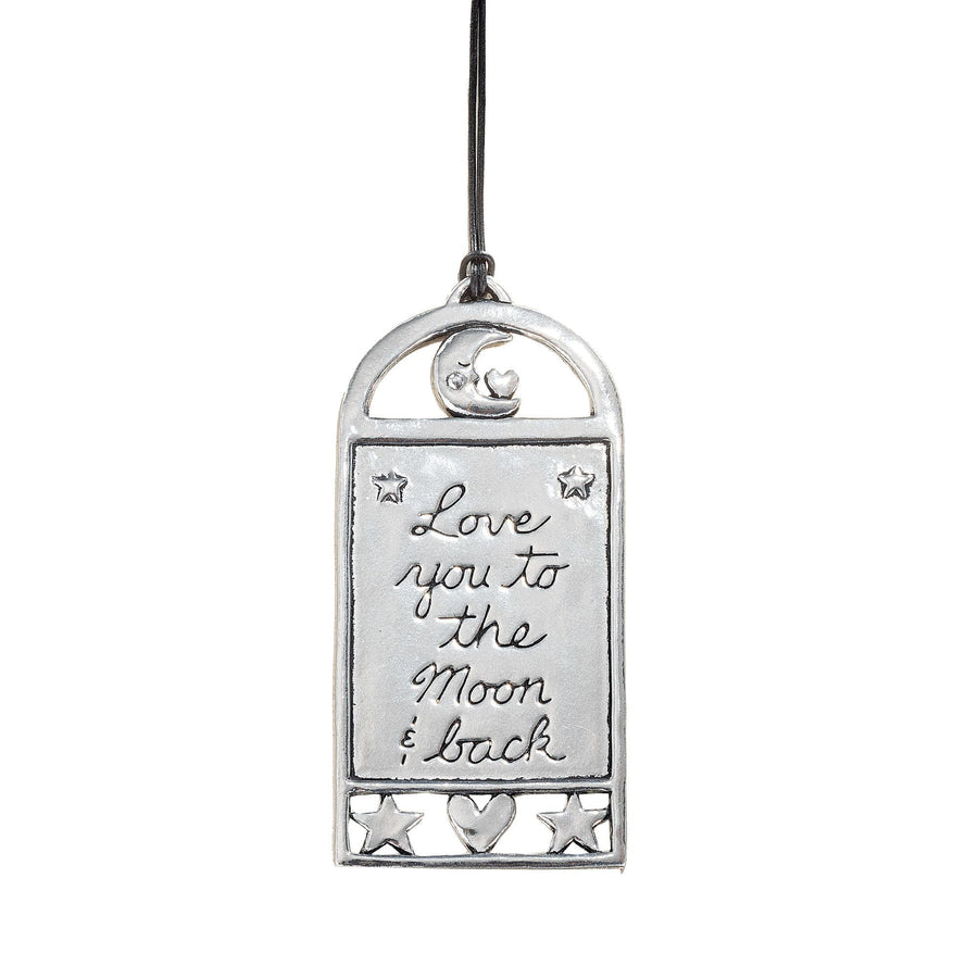 Love You To The Moon & Back Pewter Wall Plaque