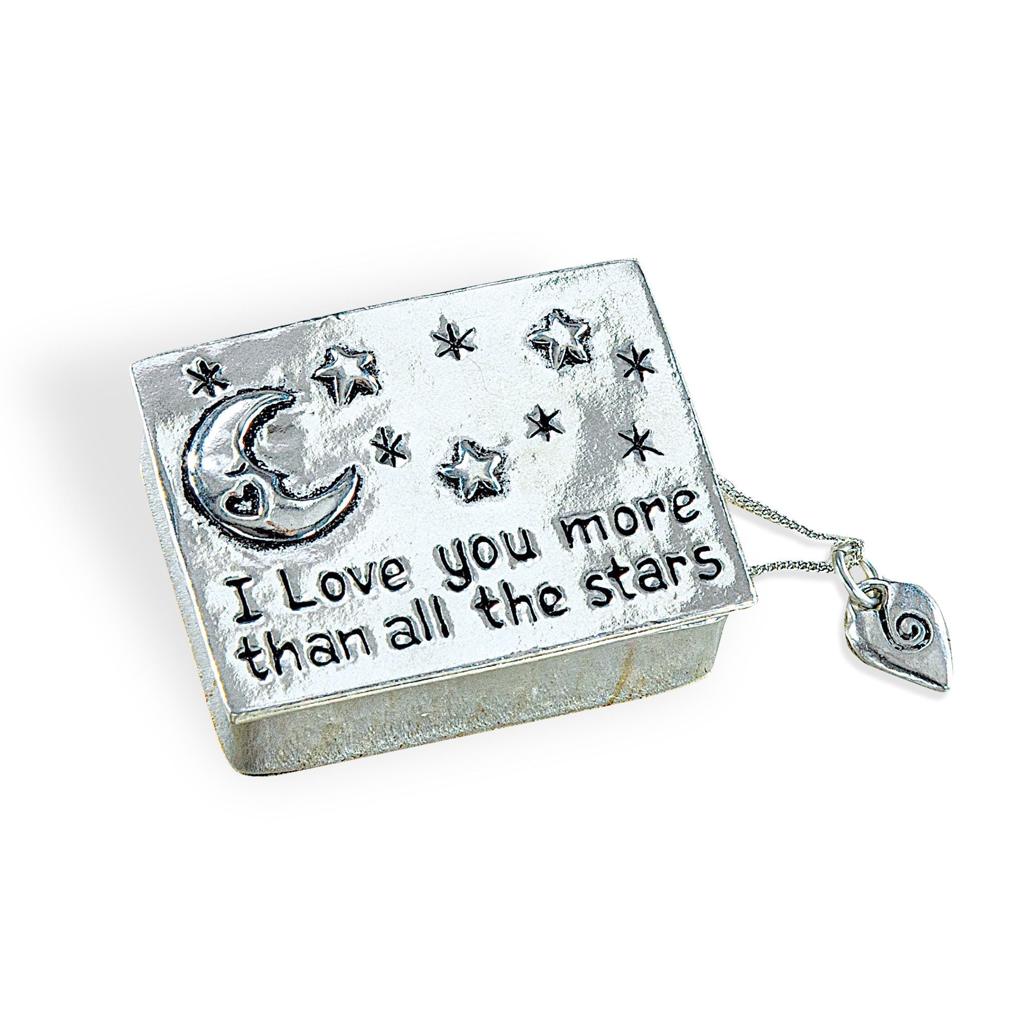 Love You More Pewter Wish Box