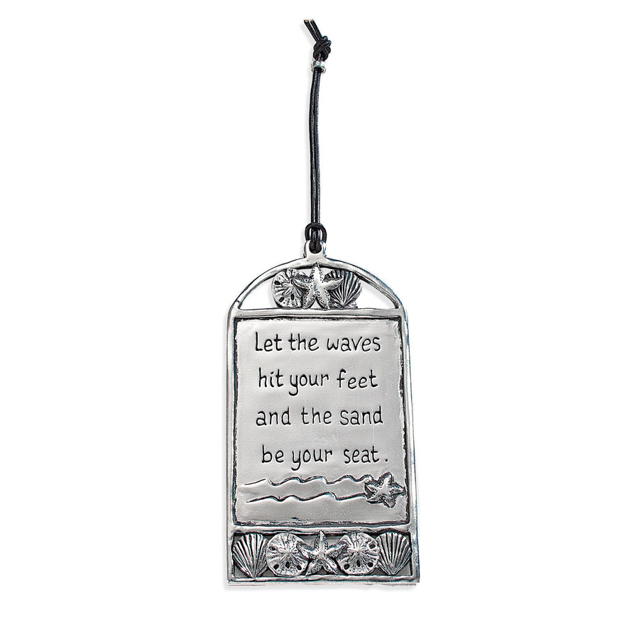 Let The Sand Be Your Seat Pewter Wall Plaque