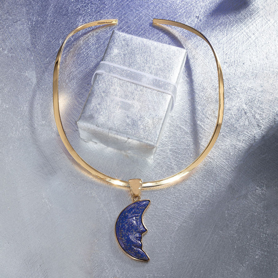 Lapis Moonlight Wishes Collar Necklace