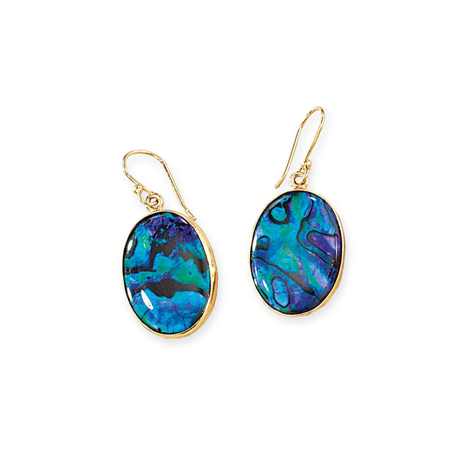 Blue Abalone ''Ocean Depths'' Earrings