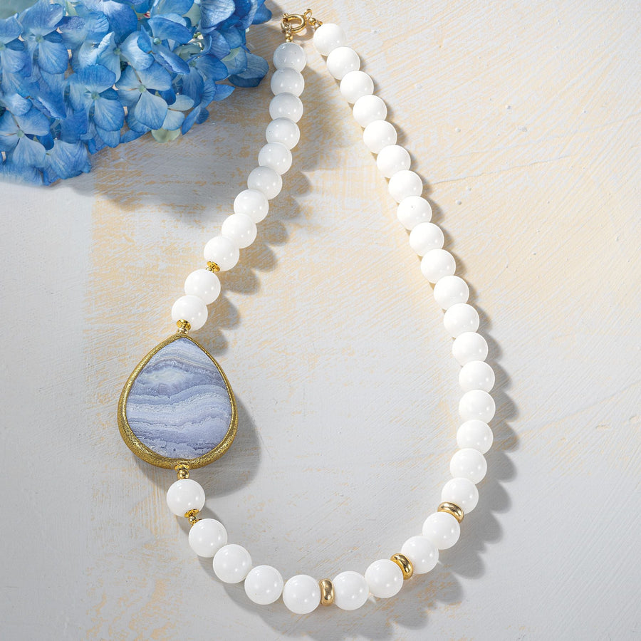 Blue & White Delight Necklace