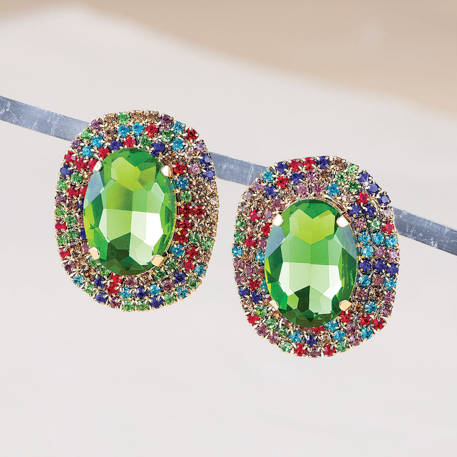 Green With Envy Statement Earrings