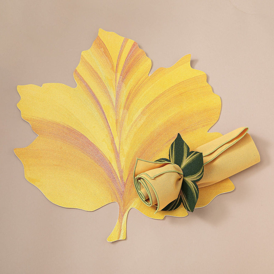 Autumn Leaves Gold Place Setting