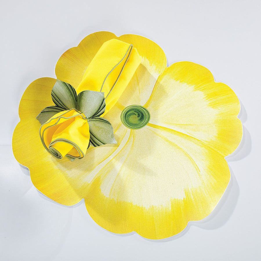 Yellow Pansy Placemat Setting