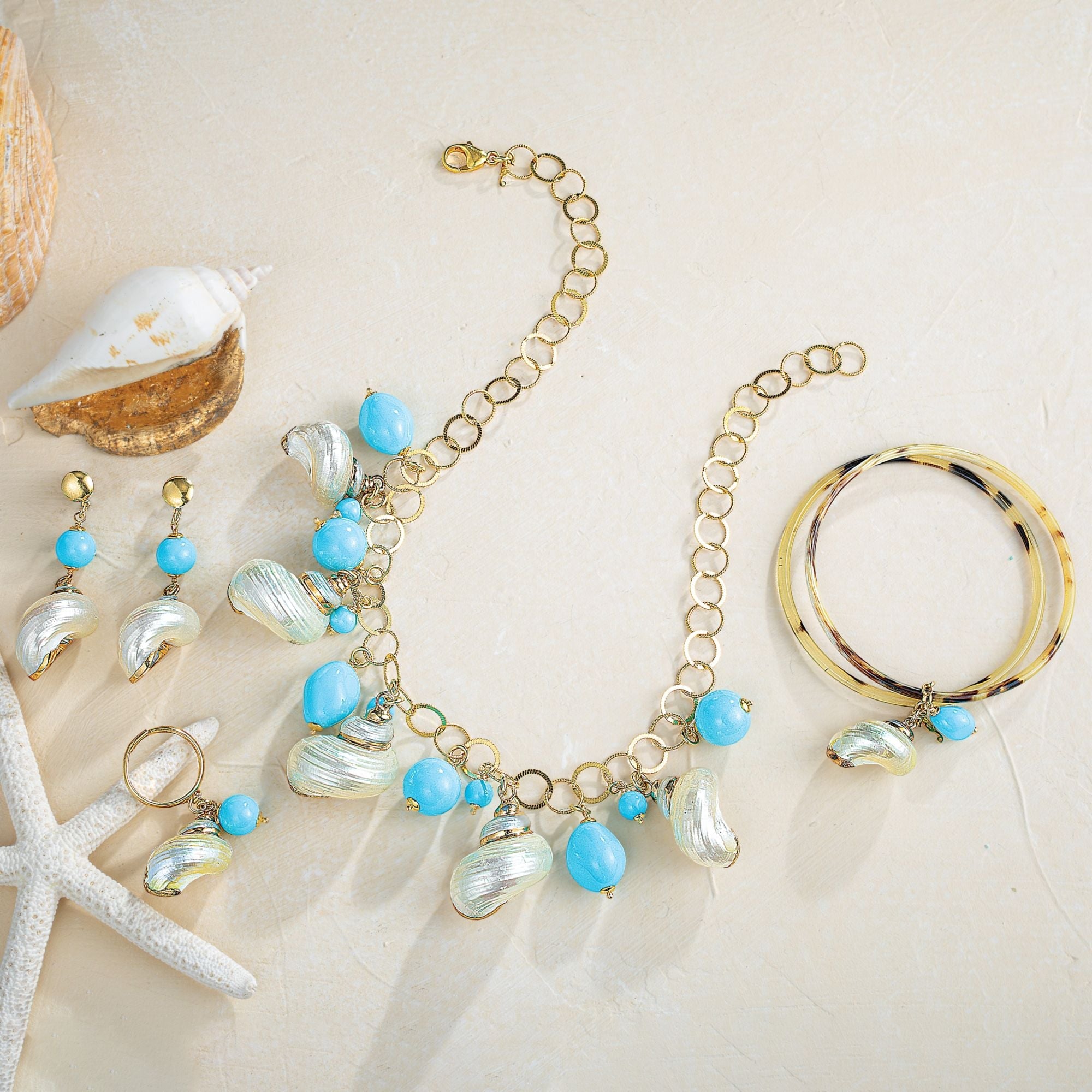 Sea Tides & Turquoise Necklace