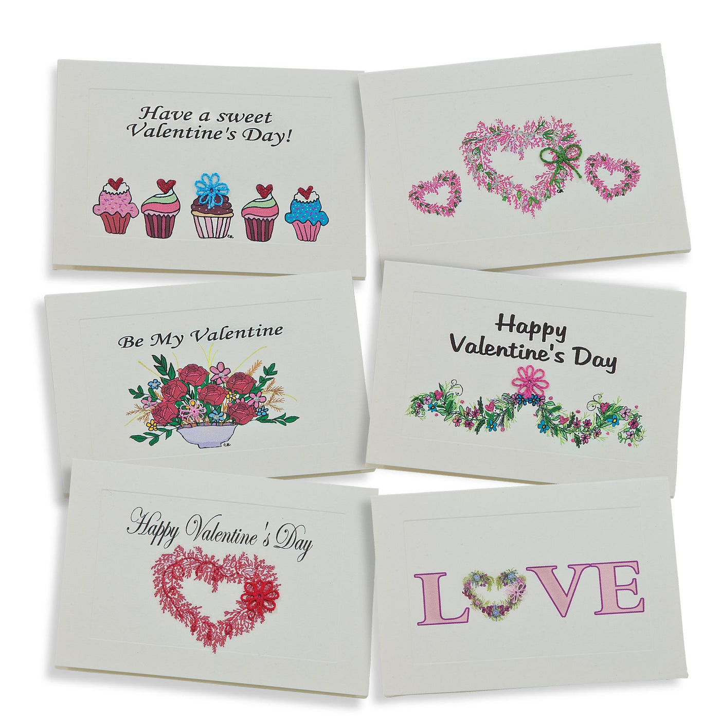 Hand-Tatted Valentine's Day Cards Set Of 6