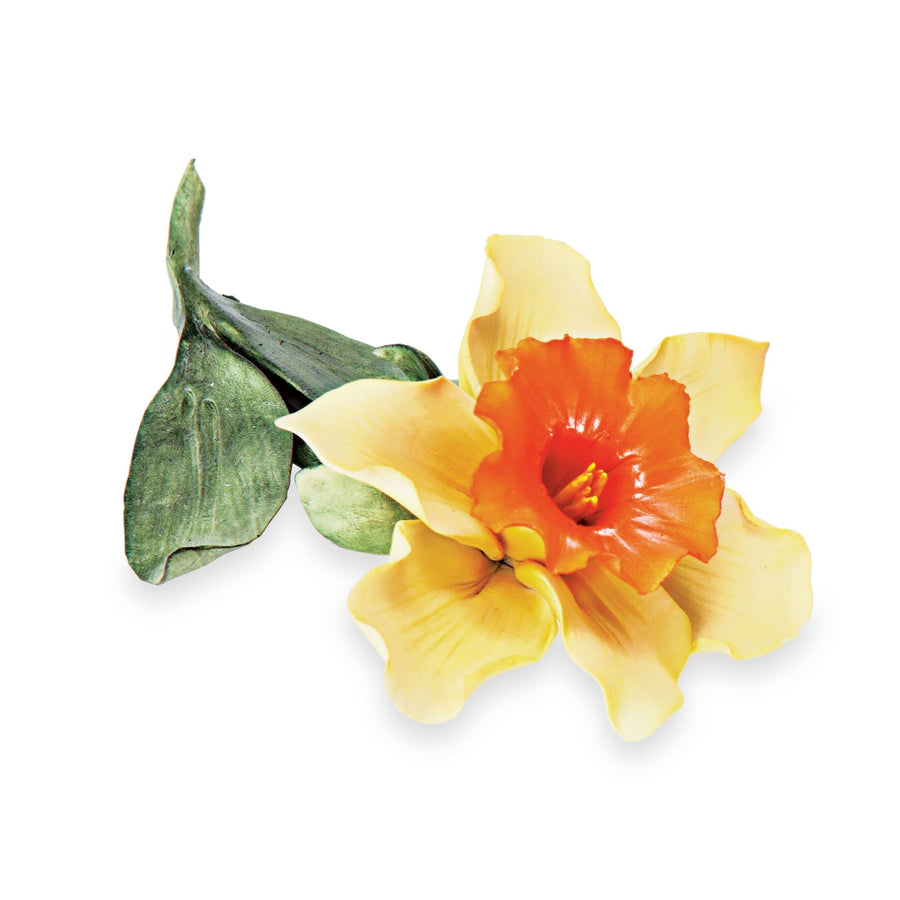 Capodimonte Porcelain Yellow Daffodil