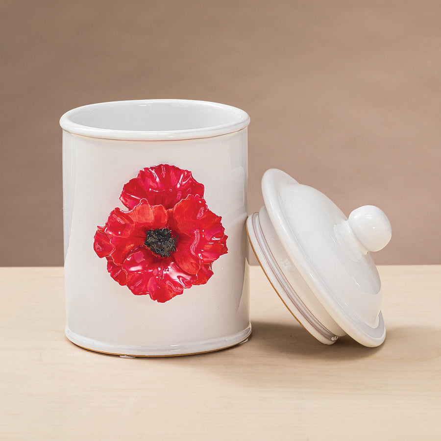 Capodimonte Porcelain Poppy Jar