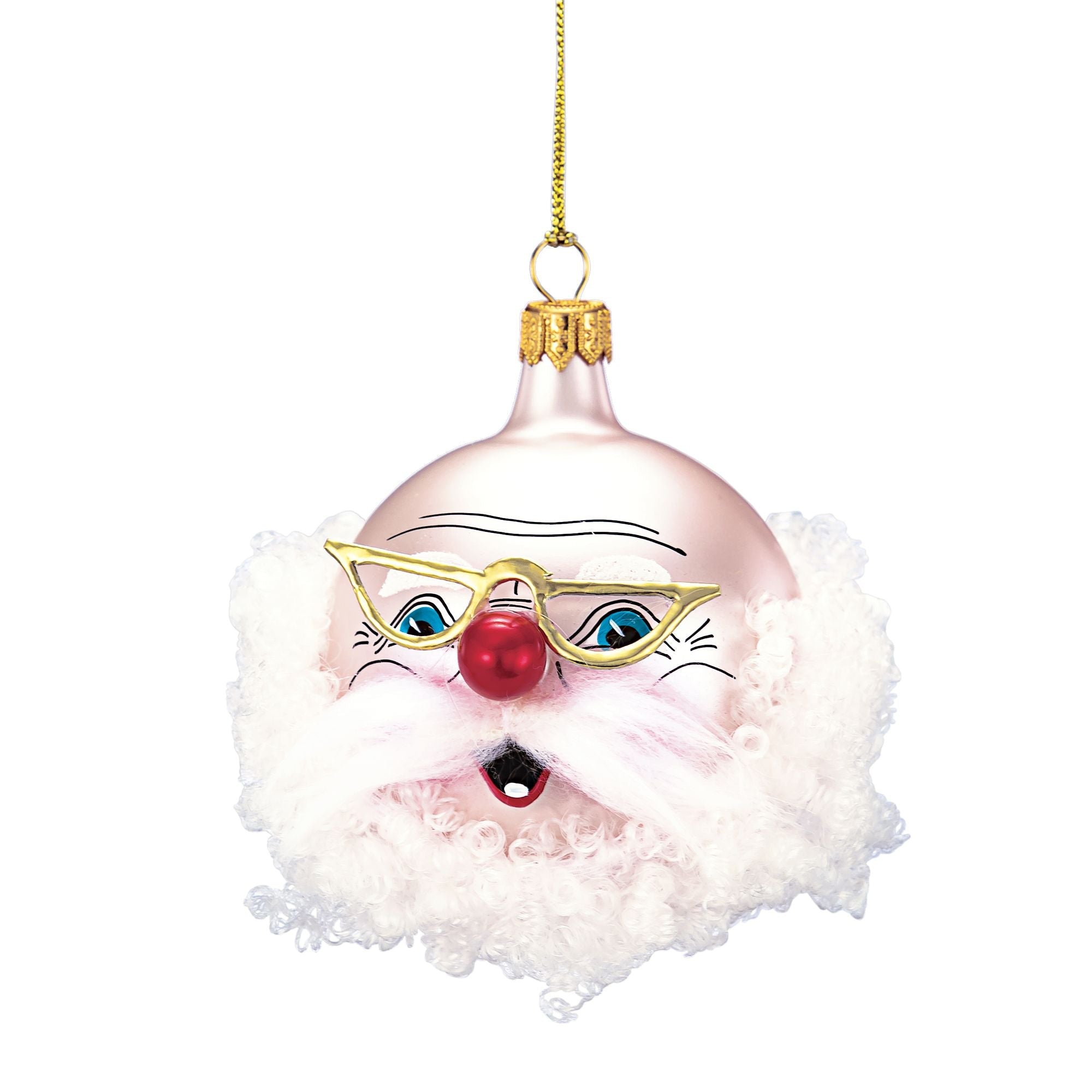 Santa Claus Glass Ornament | Christmas Ornament | 2024 Made In Italy