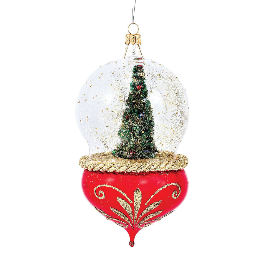 De Carlini Christmas Tree Hand-Blown Glass Ornament