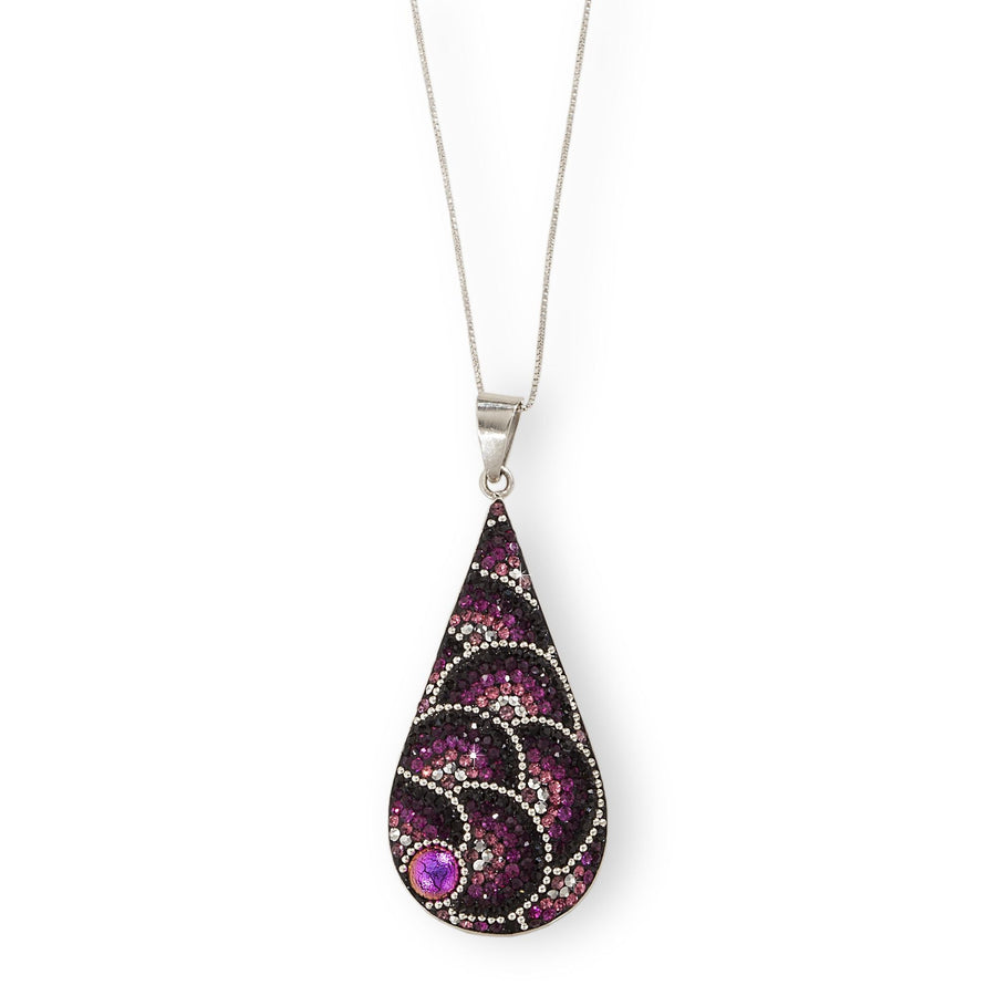 Mexican Mosaic ''A Light In The Dark'' Pendant Necklace