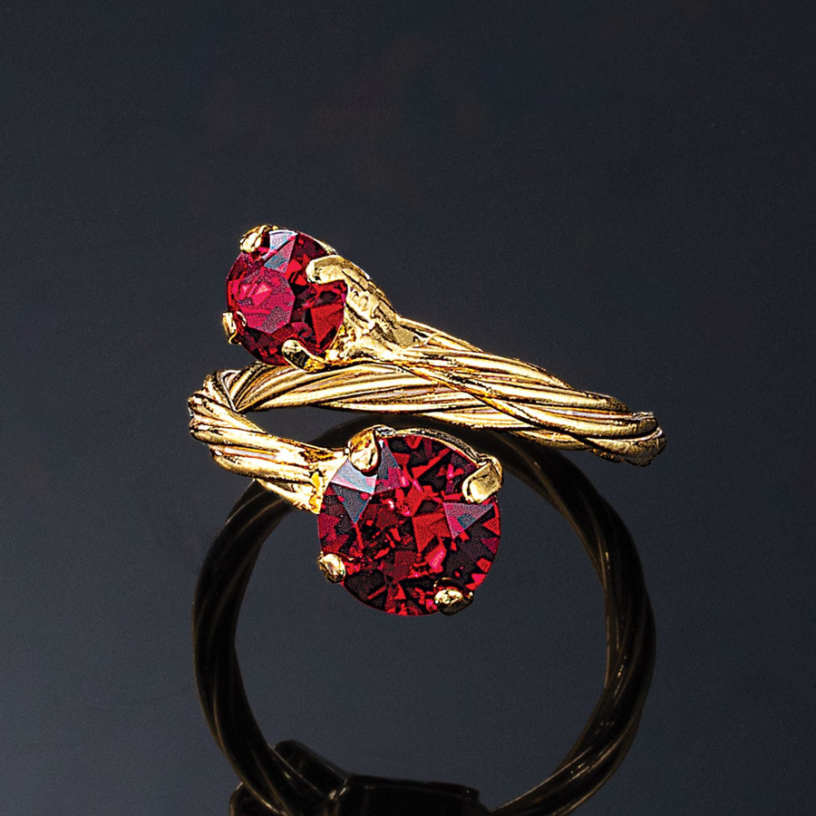 Crimson Crystal Ring