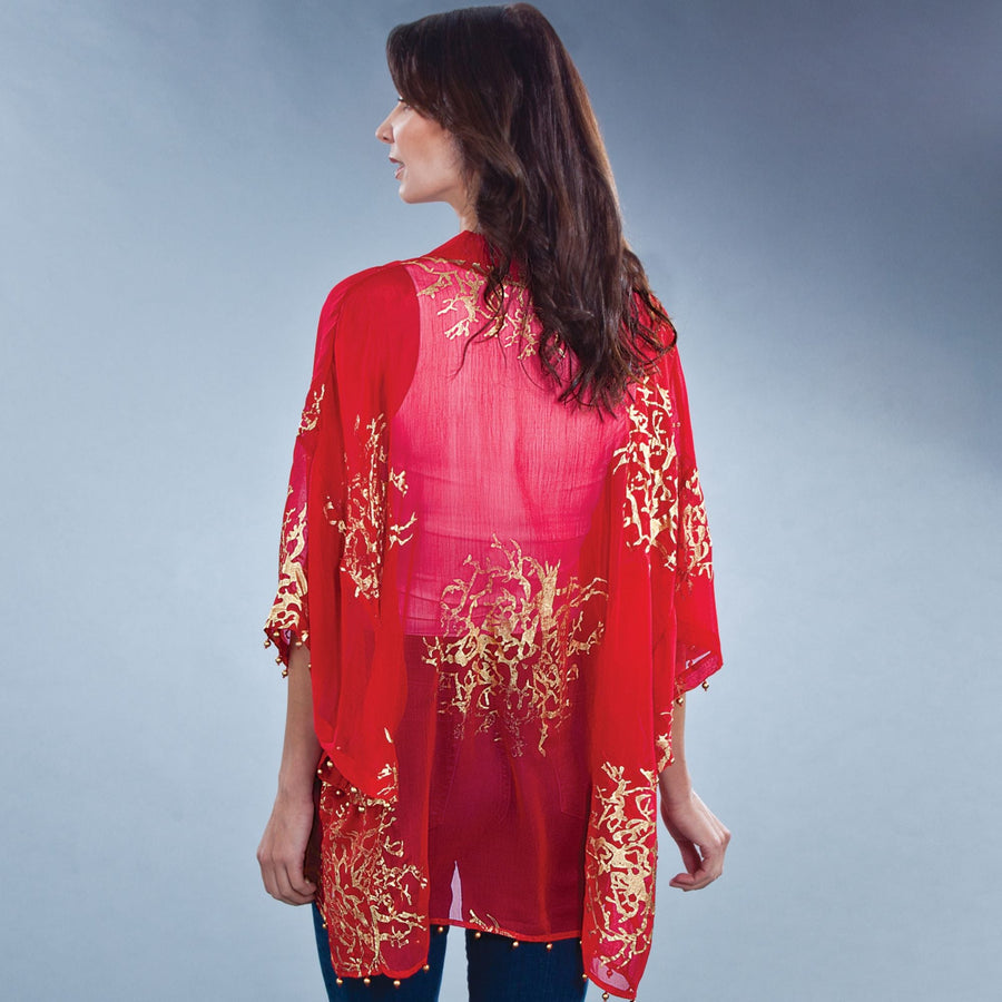 Elizabeth's La Vie En Rouge Kimono