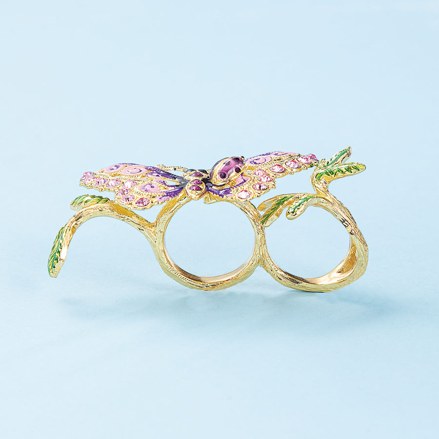 Twinkling Butterfly Statement Ring
