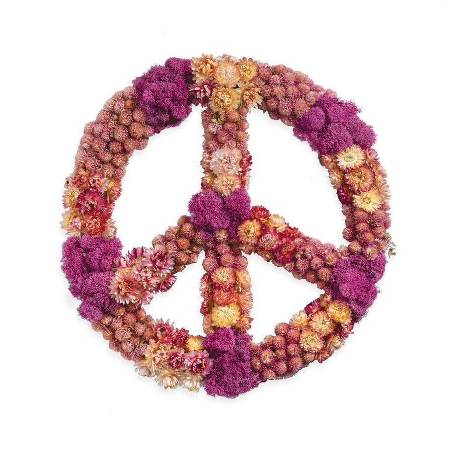 Blooming Floral Peace Wreath