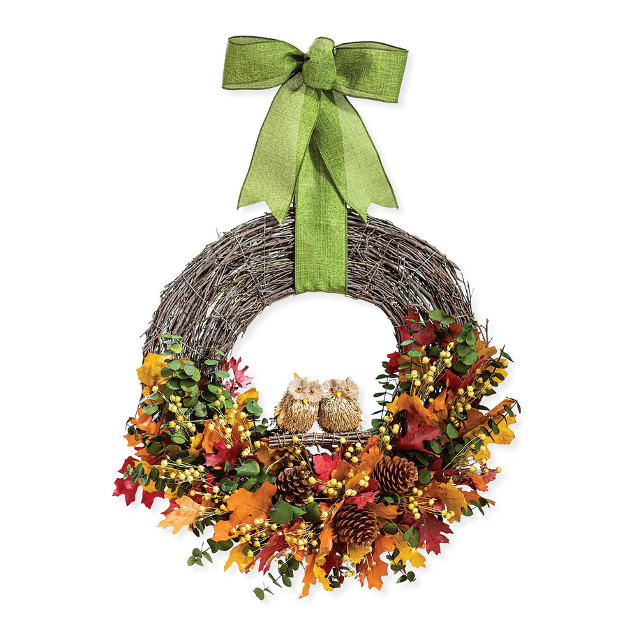 2023 Edition Who's There Owl Wreath