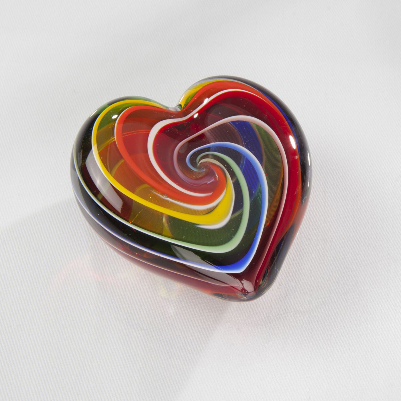 Heart of Fire Glass Paperweight (Preorder)