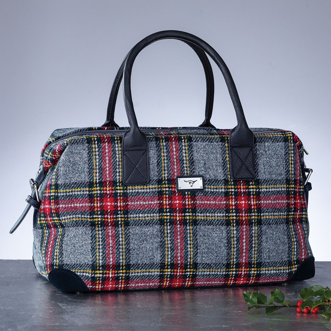 tweed overnight bag