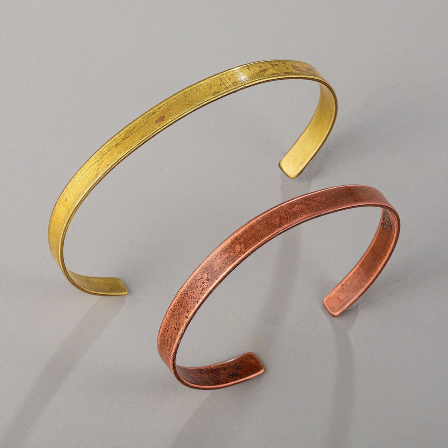 Metal Abstracts Gold Cuff