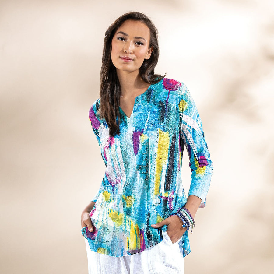 Colors Of Capri Contrast Tunic