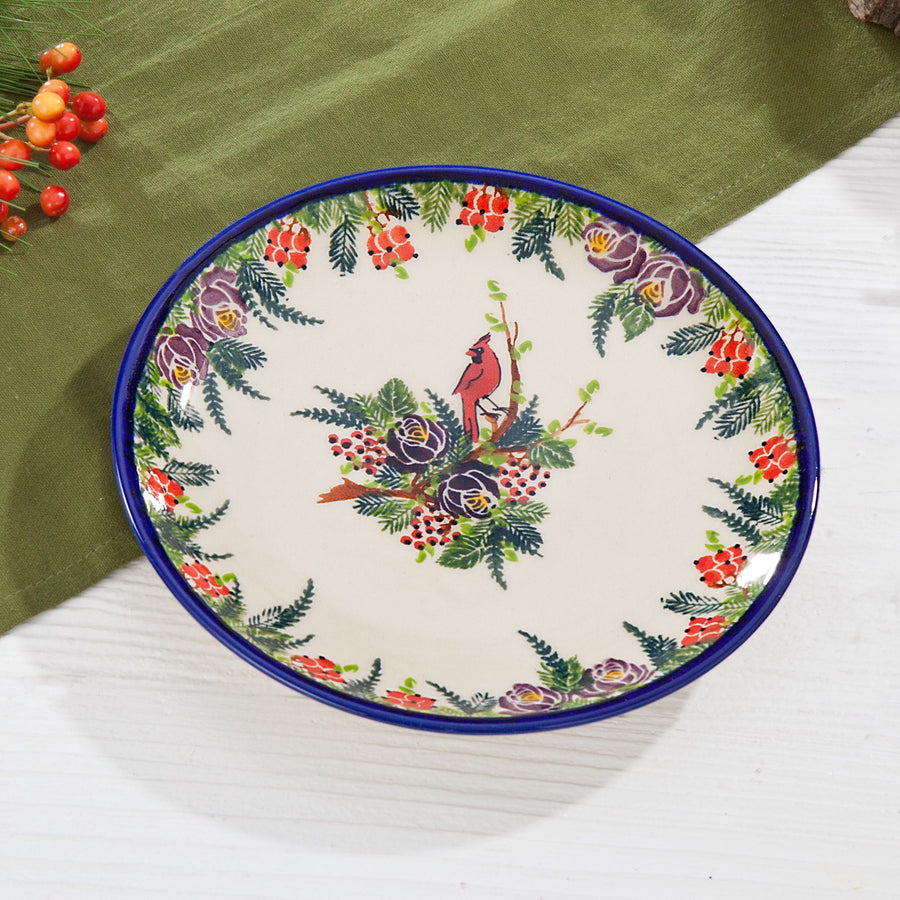 Polish Pottery ''Cardinal Garden'' Small Plate