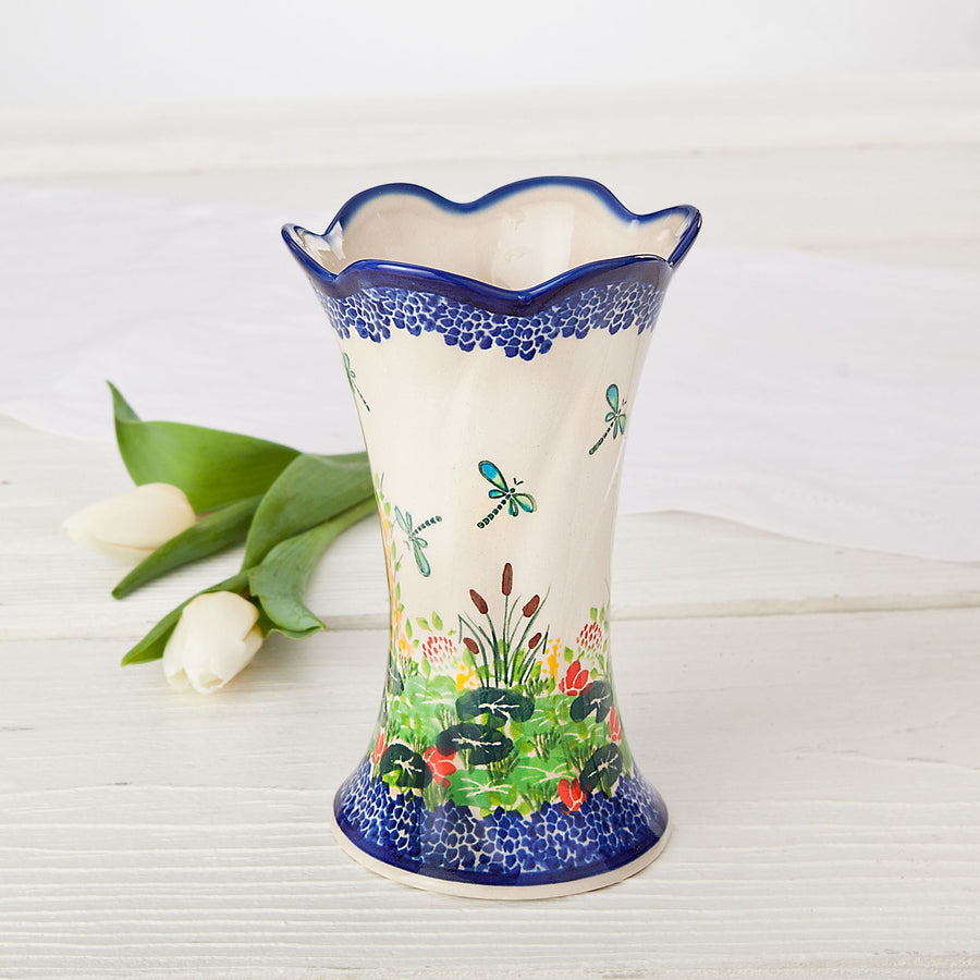 Polish Pottery ''By The Pond'' Vase