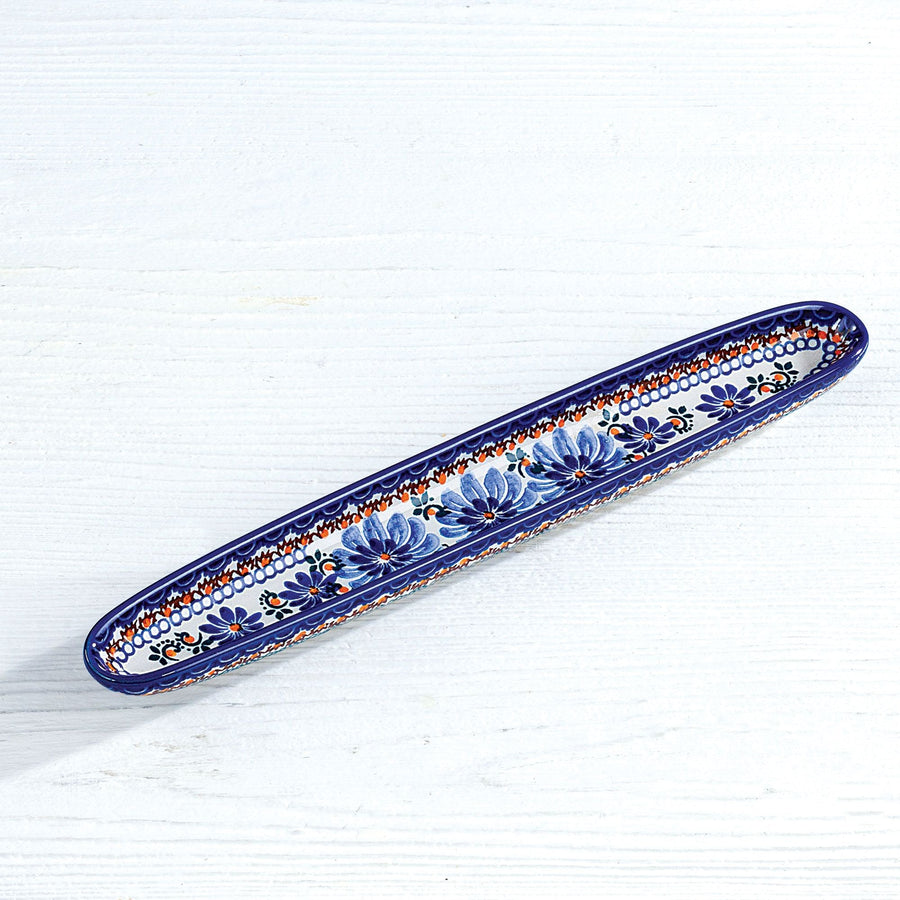 Polish Pottery Oliwia Floral Olive Tray
