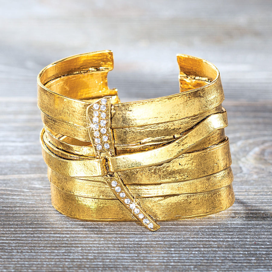 Gold Contemporary Cuff Bracelet