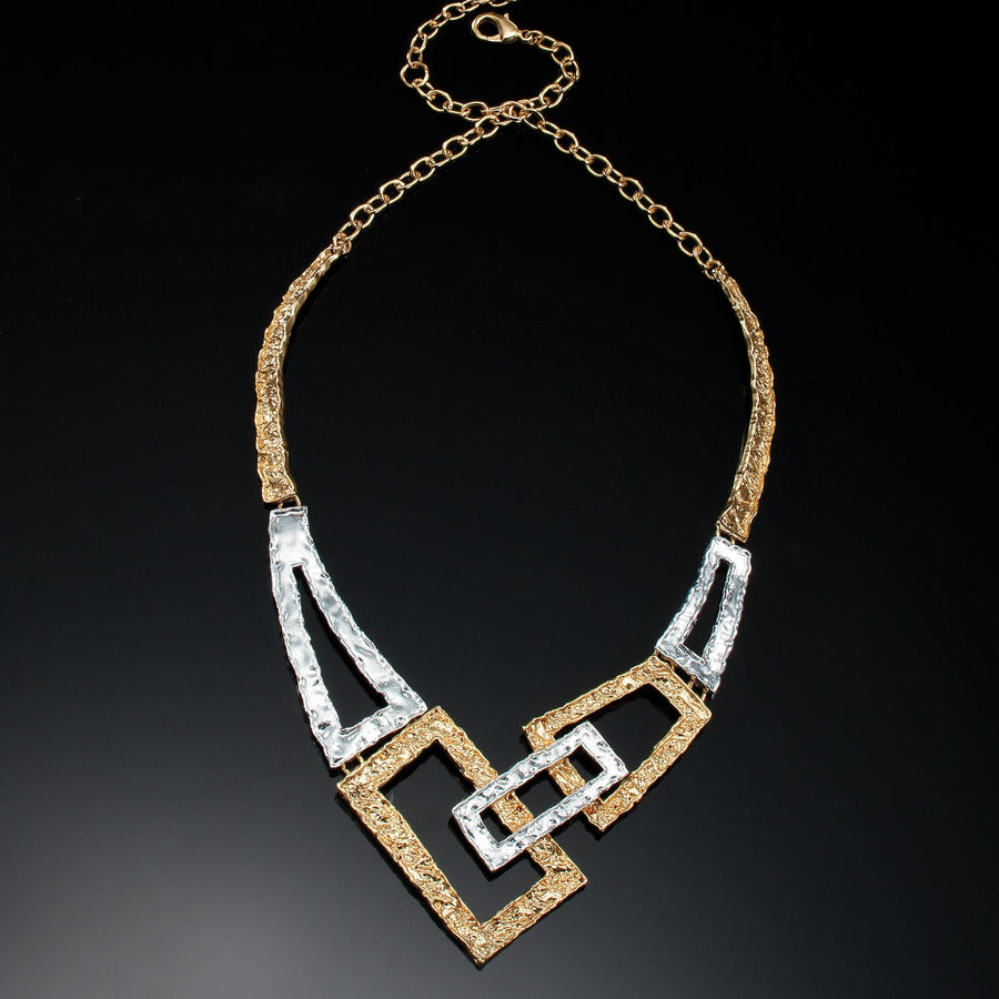 Gold & Silver Art Deco Necklace