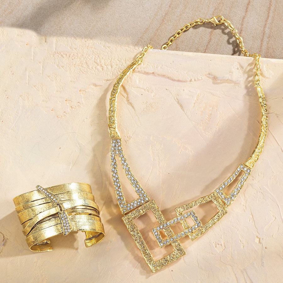 Lustrous Art Deco Gold Earrings